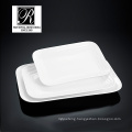 hotel ocean line fashion elegance white porcelain rectangular plate PT-T0589